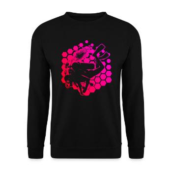 Plongeur Plongeur Plongeur Femmes Plongeur - Sweat-shirt Unisexe - noir - Devant - Alina (178cm) & Michal (187cm)
