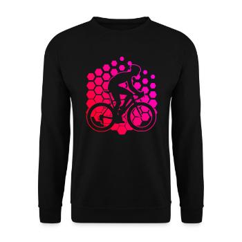 Road Bike Road Bike Road Bike Road Cycling Road Bike - Unisex Sweatshirt - black - Front - Alina (178cm) & Michal (187cm)