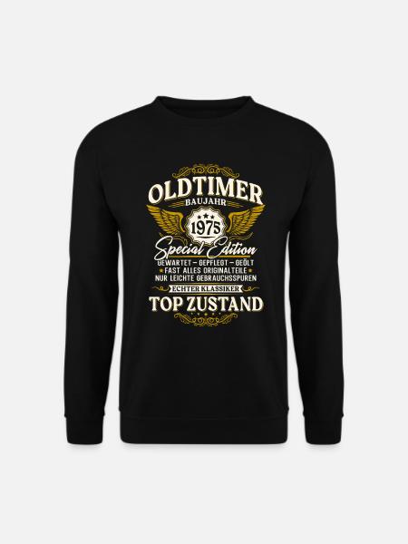 Oldtimer 1975 Jahrgang 50. Geburtstag Geschenk - Unisex Pullover - Schwarz