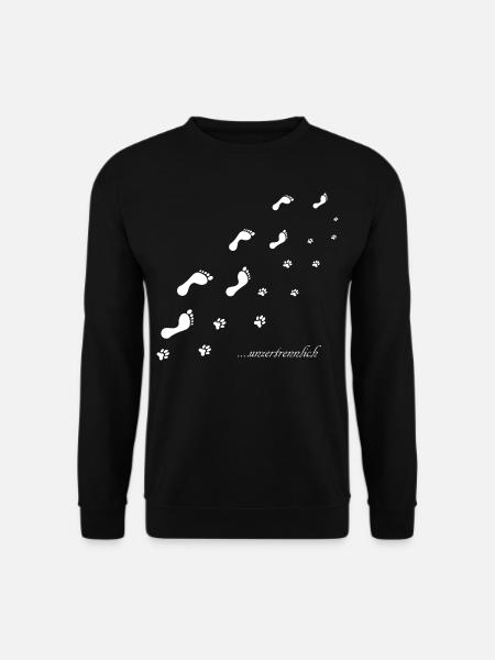 MENSCH & HUND UNZERTRENNLICH - Unisex Pullover - Schwarz