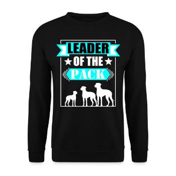 Ridgeback "Leader of the Pack" - Unisex Sweatshirt - black - Front - Alina (178cm) & Michal (187cm)