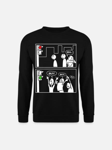 Börse Aktien Börsenhandel Trading Trader Daytrader - Unisex Pullover - Schwarz