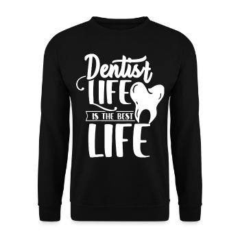 Dentist Profession Dental Dental Technician Dental - Unisex Sweatshirt - black - Front - Alina (178cm) & Michal (187cm)