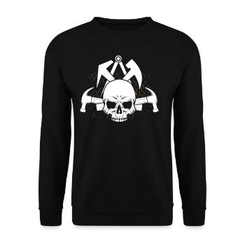 Roofer - Unisex Sweatshirt - black - Front - Alina (178cm) & Michal (187cm)