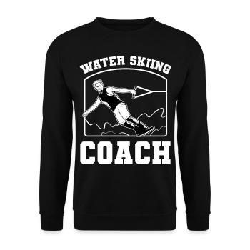 Water ski - Unisex Sweatshirt - black - Front - Alina (178cm) & Michal (187cm)