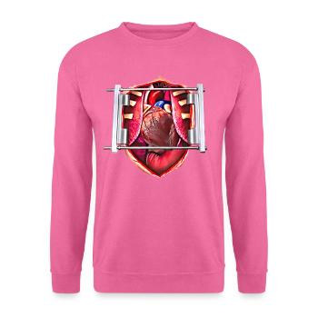 Open chest - Unisex Sweatshirt - pink - Front