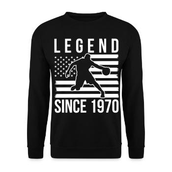 Basketball Basketball Basketball Team - Unisex Sweatshirt - black - Front - Alina (178cm) & Michal (187cm)