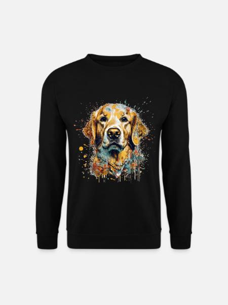 Golden retriever - Sweat-shirt Unisexe - noir