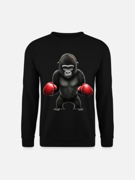 Boxer Gorilla - Unisex Sweatshirt - black
