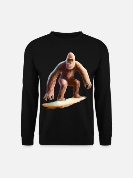 Bigfoot Surfing - Unisex Sweatshirt - black