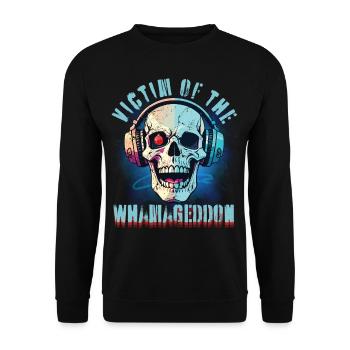Opfer des Whamageddon - Unisex Pullover - Schwarz - Vorne - Alina (178cm) & Michal (187cm)