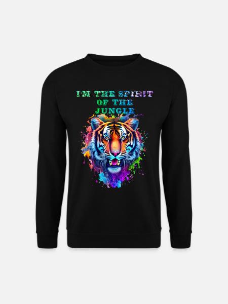 Ich bin der Geist des Dschungels - Unisex Pullover - Schwarz