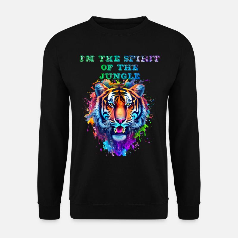 Ich bin der Geist des Dschungels - Unisex Pullover - Schwarz