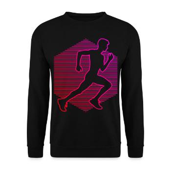 Fitness, Course à pied, Course à pied, Jogging, Cross Country Femmes - Sweat-shirt Unisexe - noir - Devant - Alina (178cm) & Michal (187cm)
