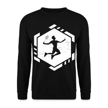 Badminton hommes femmes badminton - Sweat-shirt Unisexe - noir - Devant - Alina (178cm) & Michal (187cm)