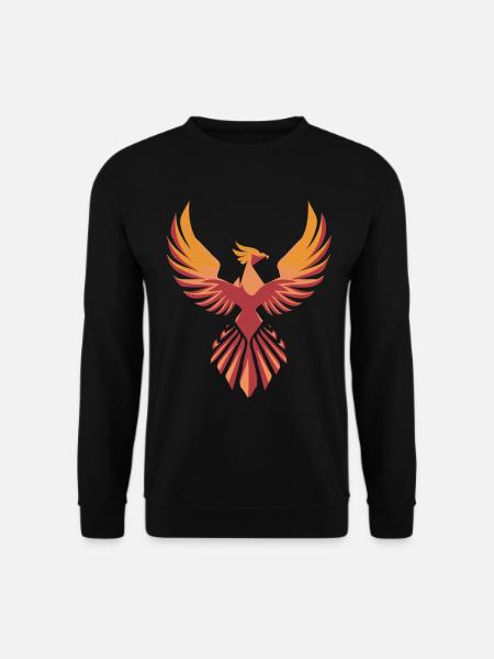 Stylized Phoenix - Unisex Sweatshirt - black