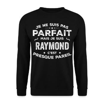 Raymond Un Prénom, Une Histoire, Une Personnalité - Sweat-shirt Unisexe - noir - Devant - Alina (178cm) & Michal (187cm)
