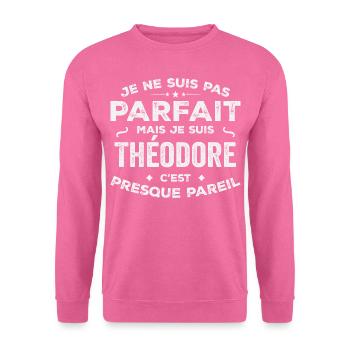 Théodore A first name, a story, a personality - Unisex Sweatshirt - pink - Front