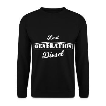 Dernière génération de conducteurs diesel - Sweat-shirt Unisexe - noir - Devant - Alina (178cm) & Michal (187cm)