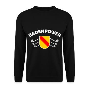 Notre patrie Badnerland - Sweat-shirt Unisexe - noir - Devant - Alina (178cm) & Michal (187cm)