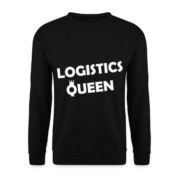Women in Logistics - Unisex Sweatshirt - black - Front - Alina (178cm) & Michal (187cm)