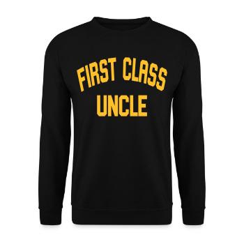 Tout d'abord l'oncle - Sweat-shirt Unisexe - noir - Devant - Alina (178cm) & Michal (187cm)