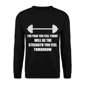 Sports - Unisex Sweatshirt - black - Front - Alina (178cm) & Michal (187cm)