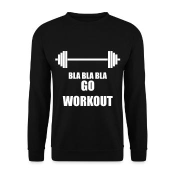 Sports motivation - Unisex Sweatshirt - black - Front - Alina (178cm) & Michal (187cm)