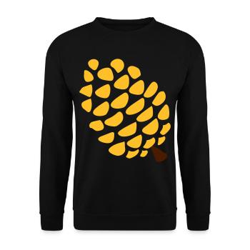 Pine cone pineal gland yoga - Unisex Sweatshirt - black - Front - Alina (178cm) & Michal (187cm)