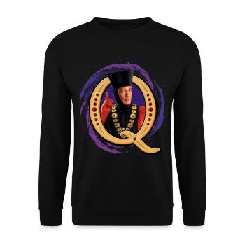 Star Trek La Nouvelle Génération Q - Sweat-shirt Unisexe - noir - Devant - Alina (178cm) & Michal (187cm)