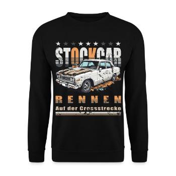 Stockcar Rennen - Unisex Pullover - Schwarz - Vorne - Alina (178cm) & Michal (187cm)