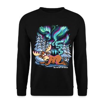 Aurores boréales - Orignal - Aurores boréales - Sweat-shirt Unisexe - noir - Devant - Alina (178cm) & Michal (187cm)