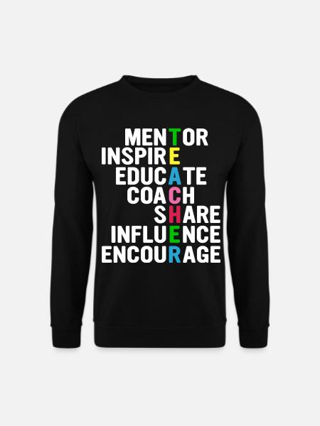 Professeur Acrostichon : Mentorer, Inspirer,... - Sweat-shirt Unisexe - noir