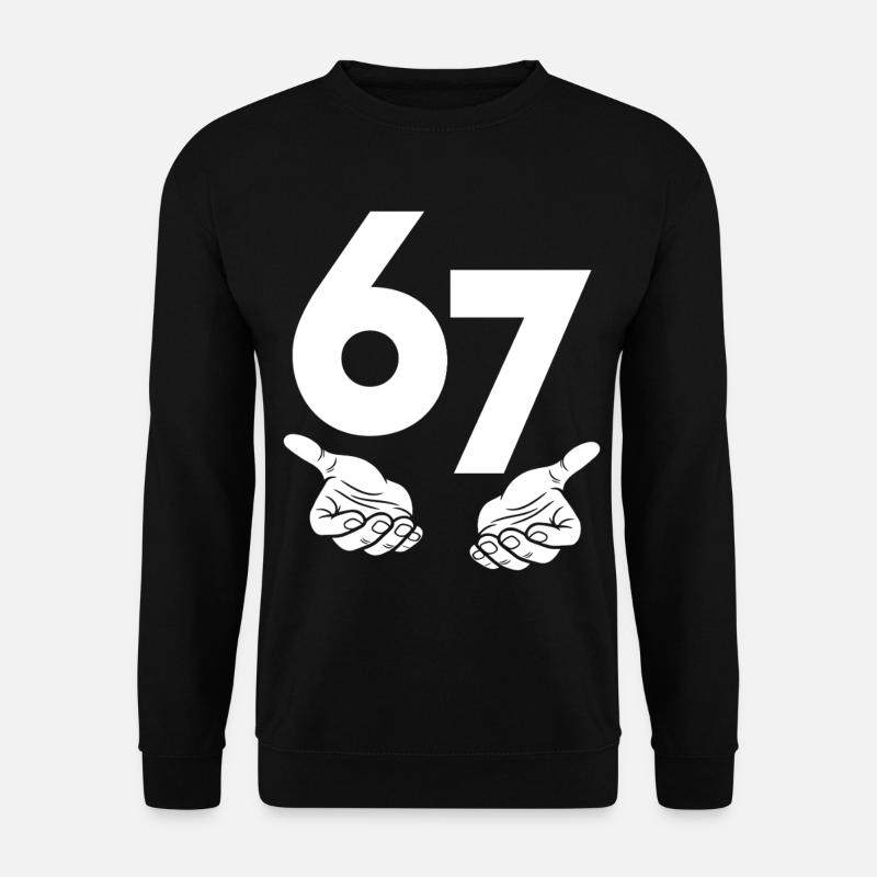 6 7 - Unisex Pullover - Schwarz