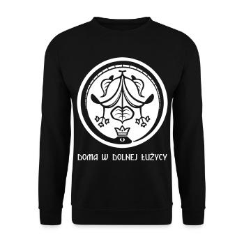 Ouroboros des Spreewaldes weiß - Unisex Pullover - Schwarz - Vorne - Alina (178cm) & Michal (187cm)