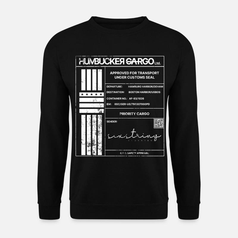 Étiquette d’expédition, blanche - Sweat-shirt Unisexe - noir