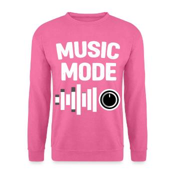 Mode musique sur égaliseur - Sweat-shirt Unisexe - rose - Devant