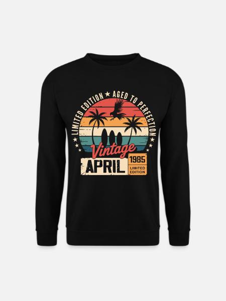 1985 April Birthday Legend April 1985 - Unisex Sweatshirt - black