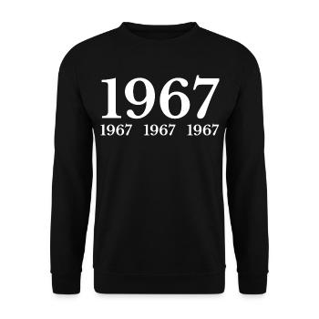 1967 - Unisex Sweatshirt - black - Front - Alina (178cm) & Michal (187cm)