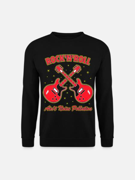 Rock 'N' Roll Ain't Noise Pollution - Unisex Sweatshirt - black