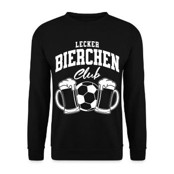 Lecker Bierchen Club - Unisex Pullover - Schwarz - Vorne - Alina (178cm) & Michal (187cm)