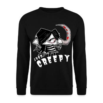 Créature mignonne et effrayante. Horreur & Halloween - Sweat-shirt Unisexe - noir - Devant - Alina (178cm) & Michal (187cm)
