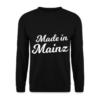 Made in Mainz - Unisex Pullover - Schwarz - Vorne - Alina (178cm) & Michal (187cm)