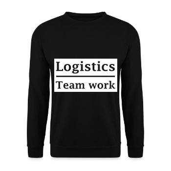 Logistics Teamwork - Unisex Sweatshirt - black - Front - Alina (178cm) & Michal (187cm)