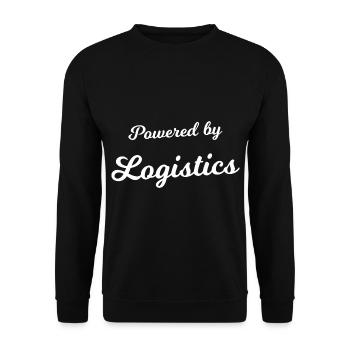 The Logistics Team - Unisex Sweatshirt - black - Front - Alina (178cm) & Michal (187cm)