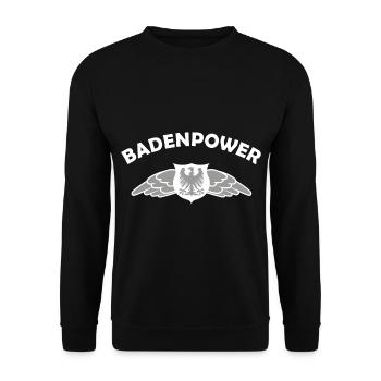 Die Power aus dem Badnerland - Unisex Pullover - Schwarz - Vorne - Alina (178cm) & Michal (187cm)
