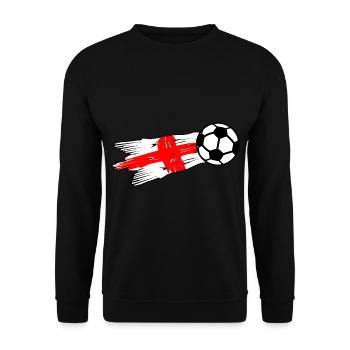Englischer Fußball - Unisex Pullover - Schwarz - Vorne - Alina (178cm) & Michal (187cm)