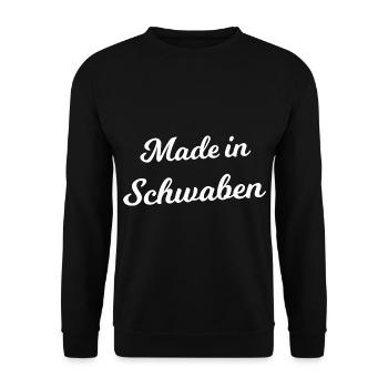 Made in Swabia - Unisex Sweatshirt - black - Front - Alina (178cm) & Michal (187cm)
