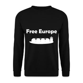 Liberté pour l’Europe - Sweat-shirt Unisexe - noir - Devant - Alina (178cm) & Michal (187cm)