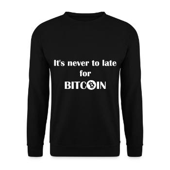 Le miracle du bitcoin - Sweat-shirt Unisexe - noir - Devant - Alina (178cm) & Michal (187cm)